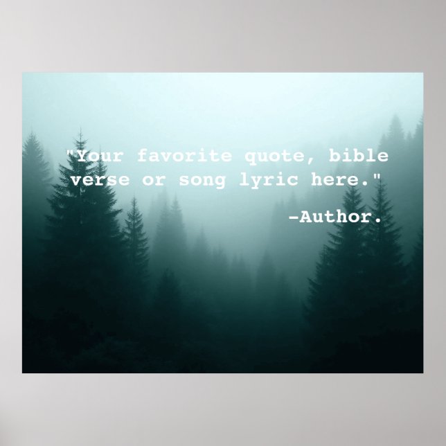 Erstellen Sie Ihr eigenes individuelles Angebot Po Poster (Vorne)