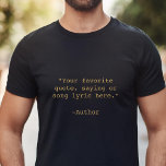 Erstellen Sie Ihr eigenes individuelles Angebot T-Shirt<br><div class="desc">Erstellen Sie Ihren eigenen,  individuellen T - Shirt. Features minimalistisch anpassbare Schreibmaschinentypografie.</div>