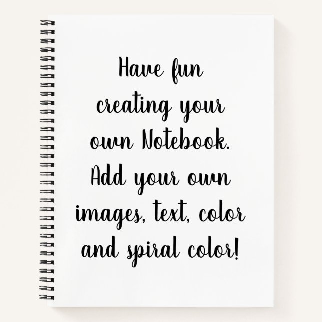 Erstellen Sie Ihr eigenes individuelles persönlich Notizbuch (Vorderseite)