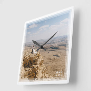 Erstellen Sie Ihr eigenes individuelles unvergessl Quadratische Wanduhr