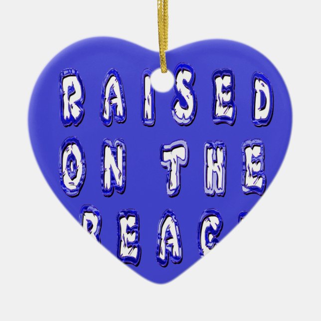 Erstellen Sie Ihr eigenes inspirierendes Strandleb Keramik Ornament (Vorne)