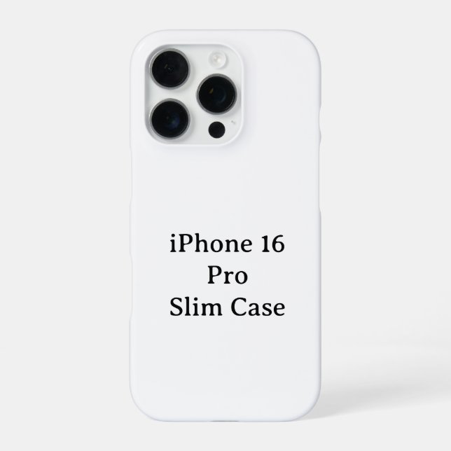 Erstellen Sie Ihr eigenes iPhone 16 Pro Slim Case Hülle (Rückseite)