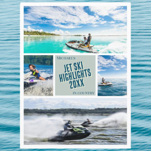 Erstellen Sie Ihr eigenes Jet Ski Foto Postcard Postkarte