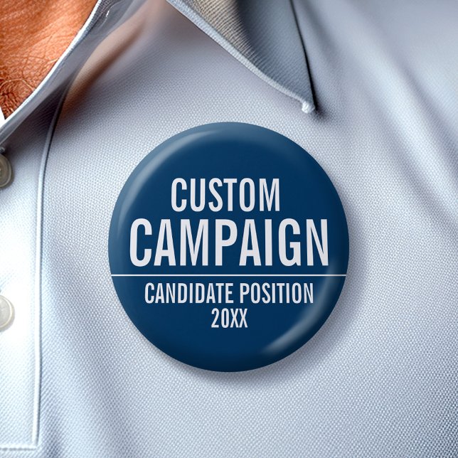 Erstellen Sie Ihr eigenes Kampagnengerät - weiß un Button (Create Your Own Campaign Gear for any election)