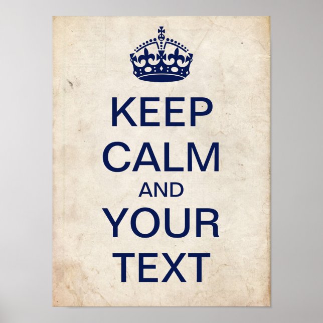 Erstellen Sie Ihr eigenes "Keep Calm"-Poster (dunk Poster (Vorne)