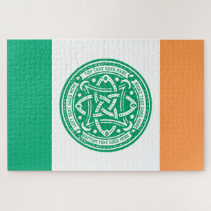 Erstellen Sie Ihr eigenes keltisches Kleeblatt Gr Puzzle