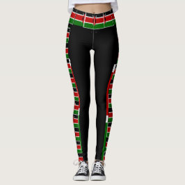 Erstellen Sie Ihr eigenes Kenya National Flag-Farb Leggings