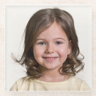 Erstellen Sie Ihr eigenes Kinderfoto als maßgeschn Glasuntersetzer