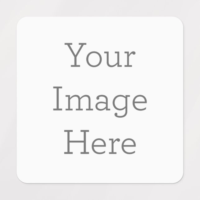 Klein Quadrat Kleidung Etikett (Design 1)