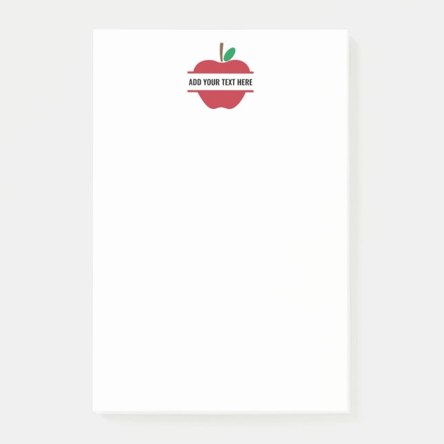 Erstellen Sie Ihr eigenes Lehrermonogramm Personal Post-it Klebezettel (Vorderseite)