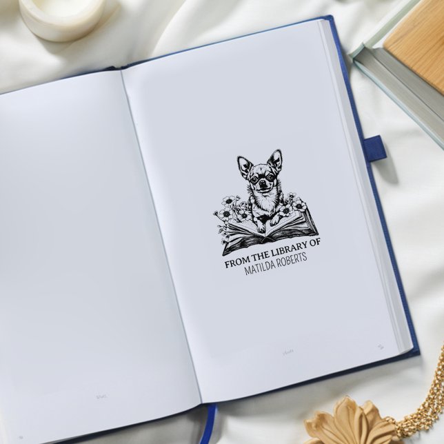 Erstellen Sie Ihr eigenes Library Chihuahua-Buchze Gummistempel (Von Creator hochgeladen)