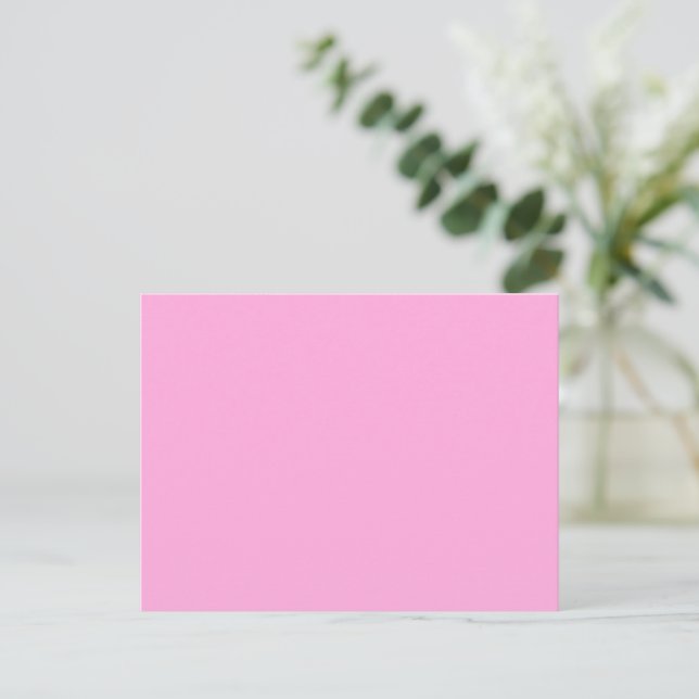 Erstellen Sie Ihr eigenes Licht magenta einfach Postkarte (Stehend Vorderseite)