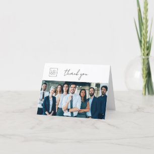 Erstellen Sie Ihr eigenes Logo-Foto-Unternehmen Dankeskarte