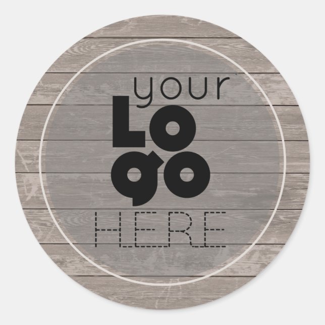 Erstellen Sie Ihr eigenes Logo für rustikale, wett Runder Aufkleber (Vorderseite)