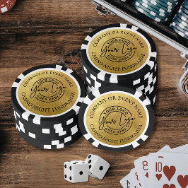Erstellen Sie Ihr eigenes Logo Gold Pokerchips
