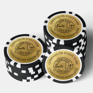 Erstellen Sie Ihr eigenes Logo Gold Pokerchips