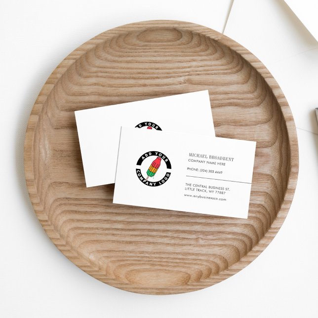 Erstellen Sie Ihr eigenes Logo Minimalistisch Visitenkarte (Modern Company Logo Typography Business Card)