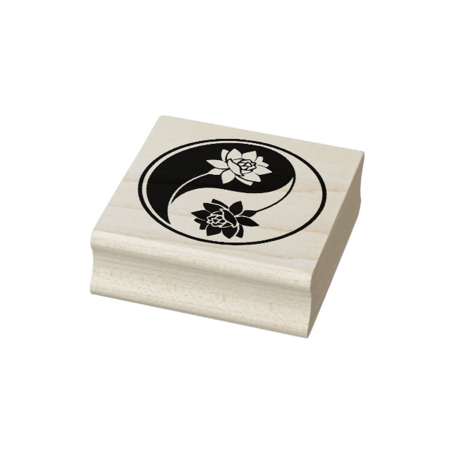 Erstellen Sie Ihr eigenes Lotus Yin Yang-Symbol Gummistempel (Stempel)