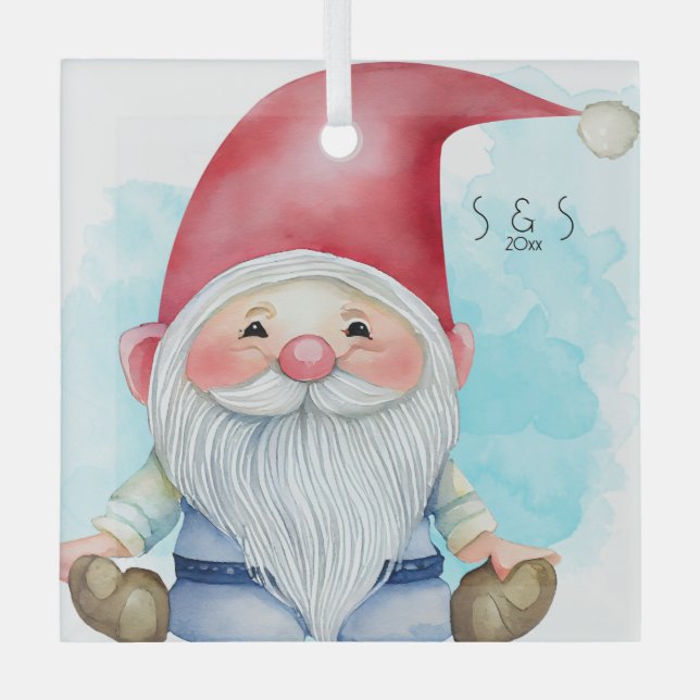 Erstellen Sie Ihr eigenes lustiges Weihnachtsspiel Ornament Aus Glas (Vorderseite)