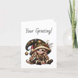 Erstellen Sie Ihr eigenes magisches Weihnachtsspie Feiertagskarte