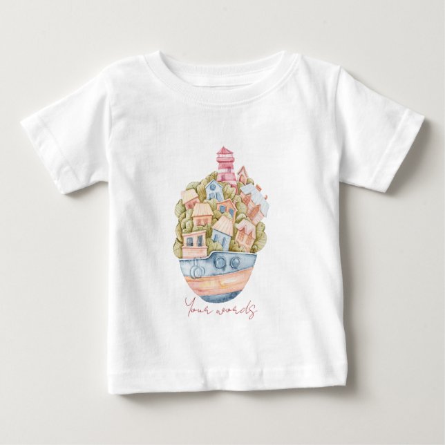 Erstellen Sie Ihr eigenes Meer ist Zuhause Nautica Baby T-shirt (Vorderseite)