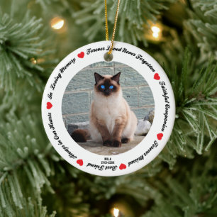 Erstellen Sie Ihr eigenes Memorandum für die Katze Keramik Ornament