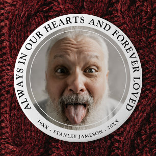 Erstellen Sie Ihr eigenes Memorial-Foto und Ihre T Button