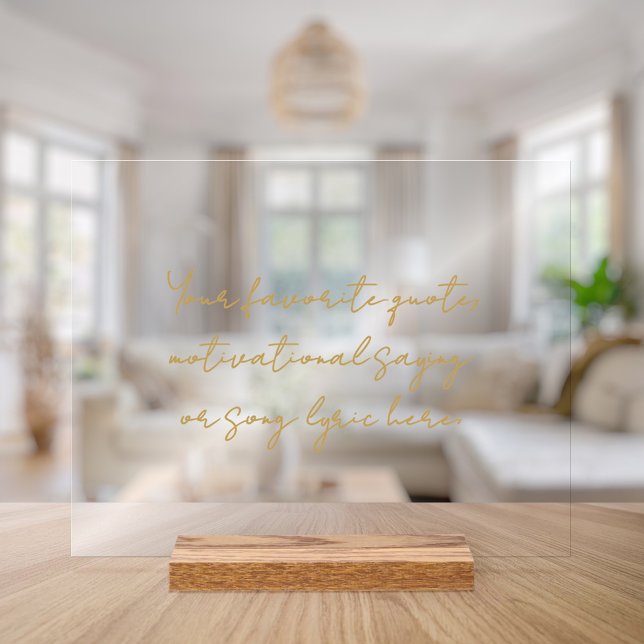 Erstellen Sie Ihr eigenes Minimalistisches Skripta Acrylschild (Von Creator hochgeladen)