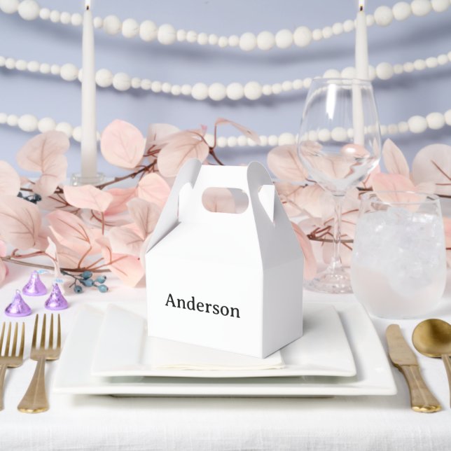 Erstellen Sie Ihr eigenes mittelgroßes Giebel-Desi Geschenkschachtel (Hochzeit)