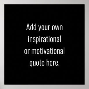 Erstellen Sie Ihr eigenes, modernes inspirierendes Poster