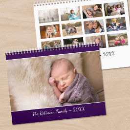 Erstellen Sie Ihr eigenes modernes violettes Titel Kalender