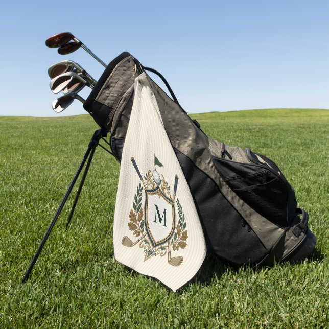 Erstellen Sie Ihr eigenes Monogramm Golfhandtuch (Gras)