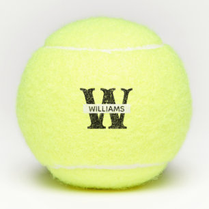 Erstellen Sie Ihr eigenes Monogramm mit eigener Ma Tennisbälle