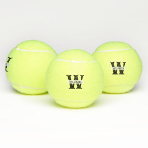 Erstellen Sie Ihr eigenes Monogramm mit eigener Ma Tennisbälle