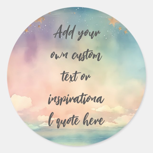 Erstellen Sie Ihr eigenes Motivierend Angebot für  Runder Aufkleber (Vorderseite)