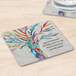 Erstellen Sie Ihr eigenes Motivierend/inspirierend Rechteckiger Pappuntersetzer<br><div class="desc">Dieser einzigartige Paper Untersetzer ist mit einem bunten Mosaikbaum des Lebens dekoriert. Fügen Sie Ihr ausgewähltes Angebot hinzu,  um es zu personalisieren. Klicken Sie auf Weitere Einstellungen,  um Schriftart,  Schriftart und Schriftart zu bearbeiten. Original Mosaik © Michele Davies.</div>