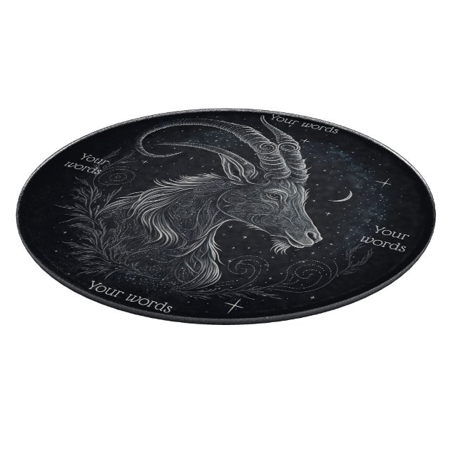 Erstellen Sie Ihr eigenes mystisches Capricorn Alt Schneidebrett (Ecke)