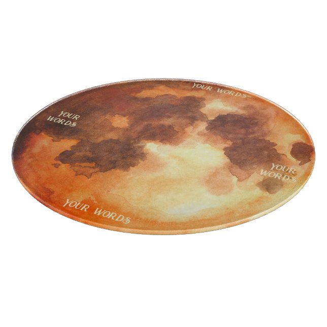 Erstellen Sie Ihr eigenes mystisches Orange Moon A Schneidebrett (Ecke)