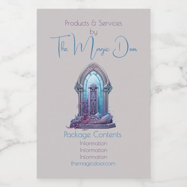 Erstellen Sie Ihr eigenes mystisches Tor-Apotheken Lebensmitteletikett (Einzelnes Label)