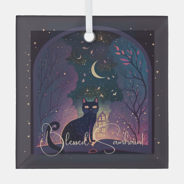 Erstellen Sie Ihr eigenes mystisches Zauberfenster Ornament Aus Glas (Vorderseite)