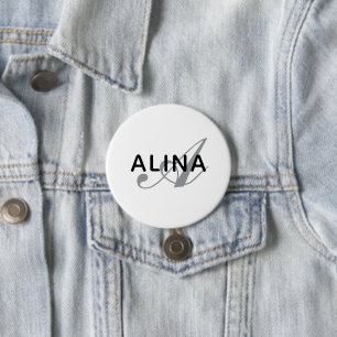 Erstellen Sie Ihr eigenes Namensmonogramm-Design 3 Button