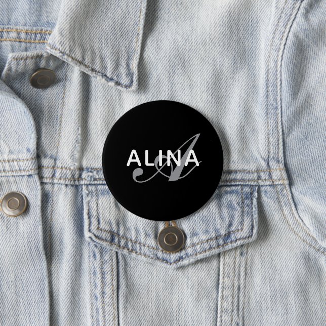 Erstellen Sie Ihr eigenes Namensmonogramm-Design 3 Button (Beispiel)