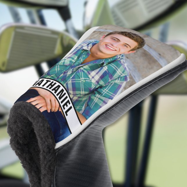 Erstellen Sie Ihr eigenes Namensmonogrammfoto Golf Headcover (Create your Own Photo Golf Head Cover)