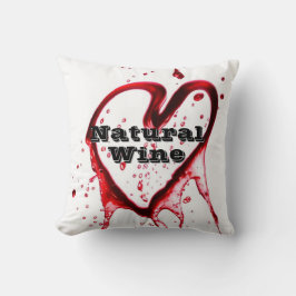 erstellen Sie Ihr eigenes natürliches Weintextkiss Kissen