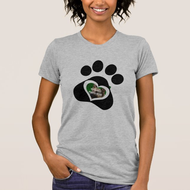 Erstellen Sie Ihr eigenes Niedliches Dog Pet Foto  T-Shirt (Vorderseite)