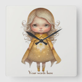 Erstellen Sie Ihr eigenes Niedliches Starlight Gir Quadratische Wanduhr