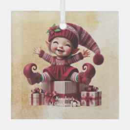 Erstellen Sie Ihr eigenes Niedliches Weihnachtsfes Ornament Aus Glas