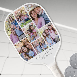 Erstellen Sie Ihr eigenes Opa-Foto Pickleball Schläger
