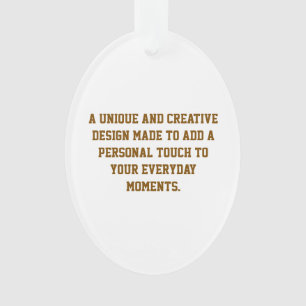 Erstellen Sie Ihr eigenes ovales Acryl-Ornament Ornament