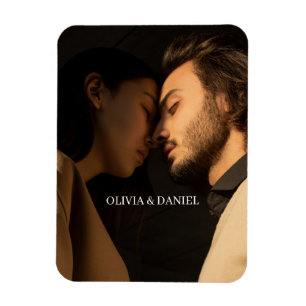 Erstellen Sie Ihr eigenes Paar-Foto-Geschenk Magnet